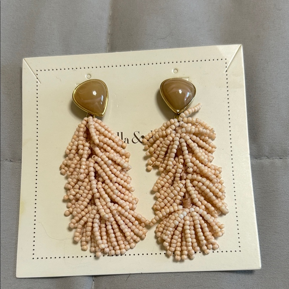 Stella &Dot Elegant Beaded Drop Earrings